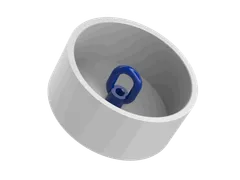 4.00" PVC conduit riser cap, part 2042-040
