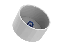 5.00" PVC conduit riser cap, part 2042-050