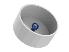 6.00" PVC conduit riser cap, part 2042-060